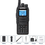 Baofeng DMR DM 1701 Digital Walkie Talkie Dual Mode Analog Two Way Radio Open GD77 Dual Time Slot Tier 1+2 Ham Radio DR 1801