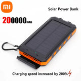 Xiaomi Solar 200000mAh Power Bank Portable Large Capacity Charger Compatible 120W Super Fast Charging For iPhone Samsun Huawei