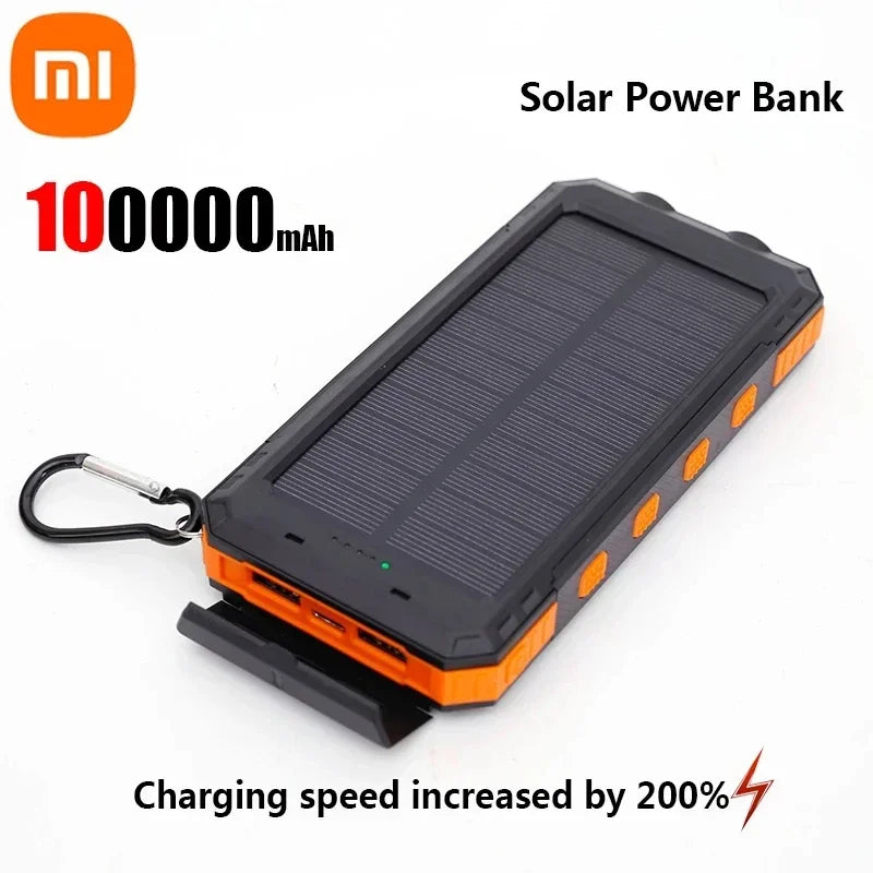Xiaomi Solar 200000mAh Power Bank Portable Large Capacity Charger Compatible 120W Super Fast Charging For iPhone Samsun Huawei