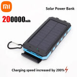 Xiaomi Solar 200000mAh Power Bank Portable Large Capacity Charger Compatible 120W Super Fast Charging For iPhone Samsun Huawei