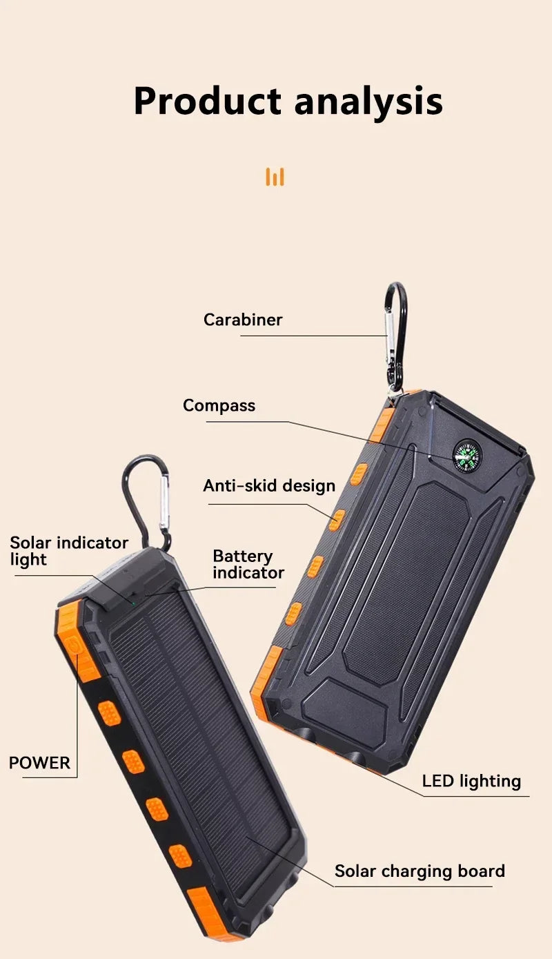 Xiaomi Solar 200000mAh Power Bank Portable Large Capacity Charger Compatible 120W Super Fast Charging For iPhone Samsun Huawei